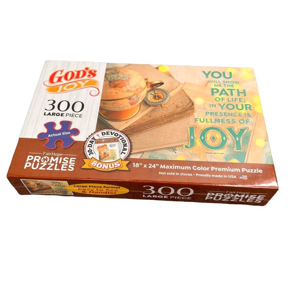 Gods Joy Fair Hope Promise Puzzle Psalm 16:11 Path of Your Life Fullness Joy NIB